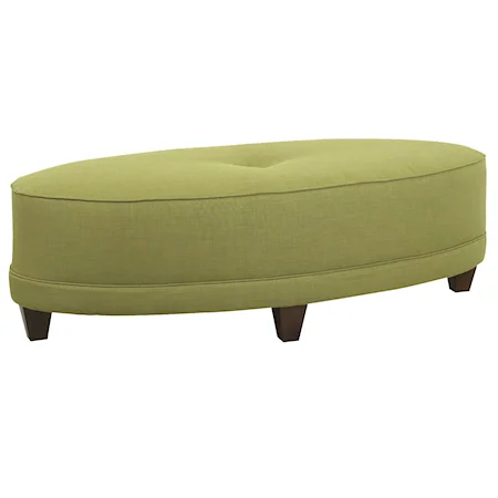 Jayden Contemporary Oval Ottoman